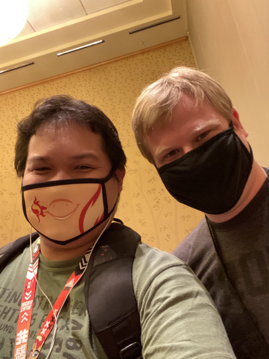 exeodying's tweet photo. Ladies and Gentlemen! These are people I’ve missed so much seeing at cons! They have provided laughs, cries and cringe throughout the years; I’m honored to call them my friends. The @SemiPerfectPod/#BroniesReact crew!!!!! #ENFW2021 (Sorry Laura and Matt. Don’t have your handles.) https://t.co/NO4g2kkvCd