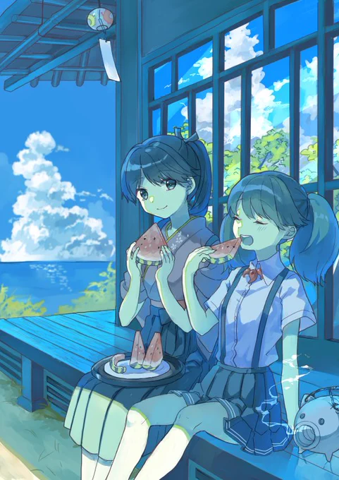 冷夏 #艦隊これくしょん #艦これ https://t.co/SGFz0OxmAf 