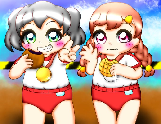 仲良しな二人のtwitterイラスト検索結果