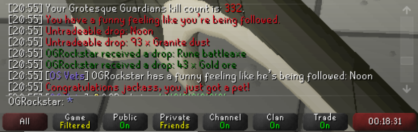 OgRockstar's tweet photo. Pet 20! I have finally gotten a spooned pet that is sick! #OSRS #Maxed #Pethunter #OSVets https://t.co/fe0mrqkh4E