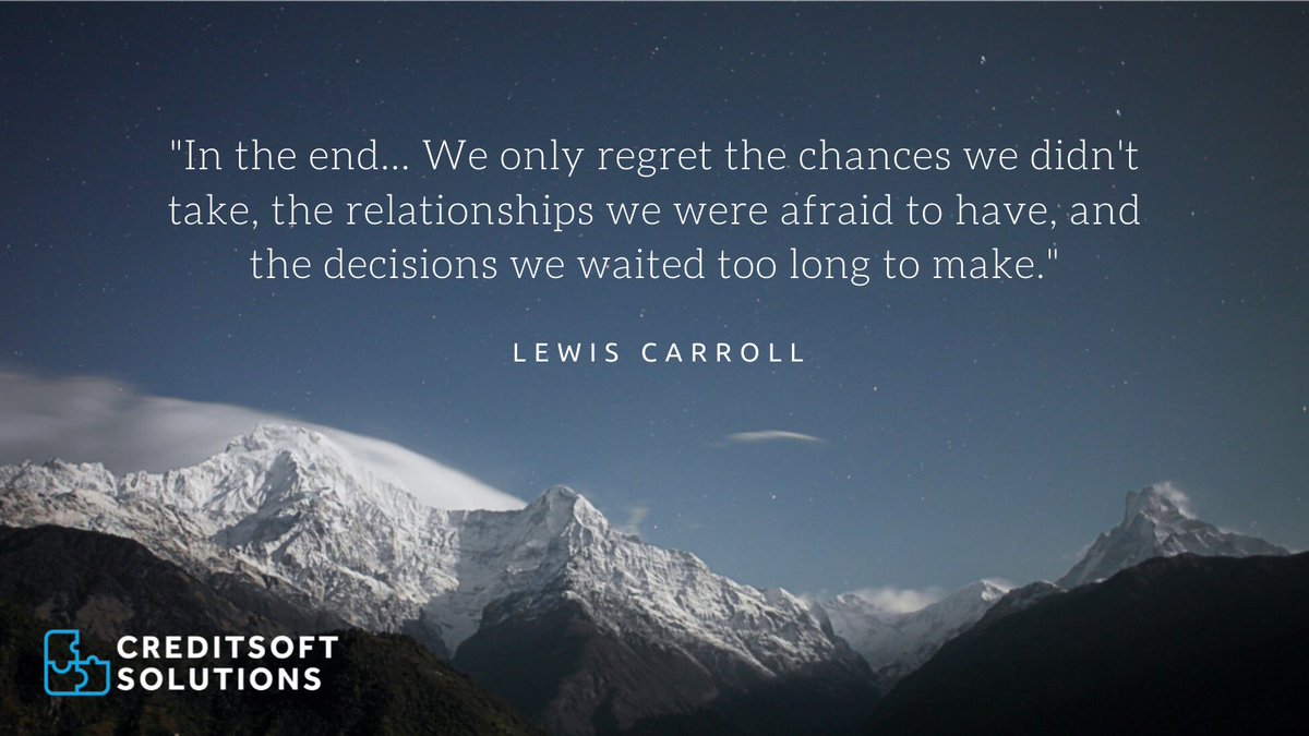 “IN THE END… We only regret the chances we didn’t take, the relationships we were afraid to have, and the decisions we waited too long to make.” ― Lewis Carroll
#lifequotes #motivation #businessadvice