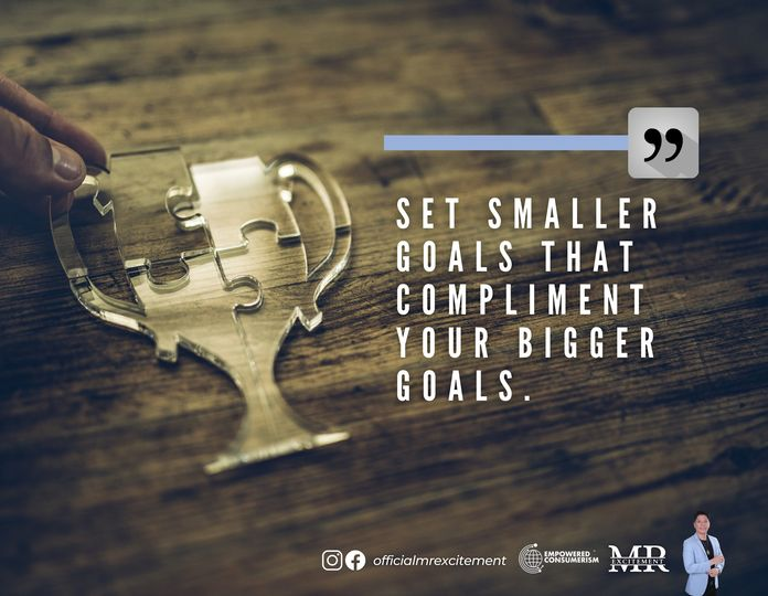 Set a goal and break it down into smaller more achievable ones and focus on each of them. One small goal achieved after the other, consider yourself completing a jigsaw puzzle. One goal at a time 🙂
#EC2021BreakingBarriers #mrexcitement #daily
#words #inspiration #motivation