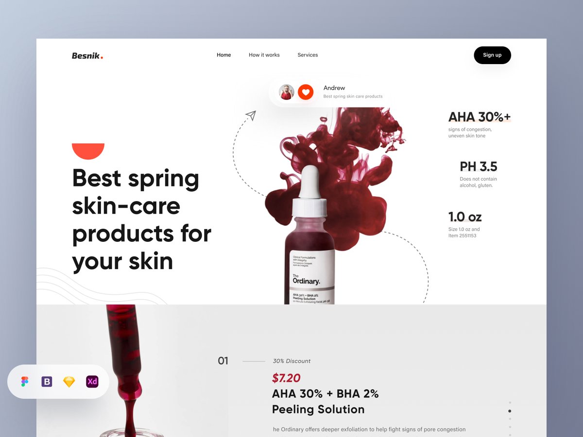 helloabutaher's tweet photo. Hello Everyone
Here we come with another design.
Hero Section designs❤️

Your feedback will be appreciated❤️.

Find it on here 👇
https://t.co/uJvElKjgcG

#uiux #ui #uxdesgin #uidesign #weblandingpage #sectiondesign #herosection #pagedesign #uihut https://t.co/Wixwdyn2R2