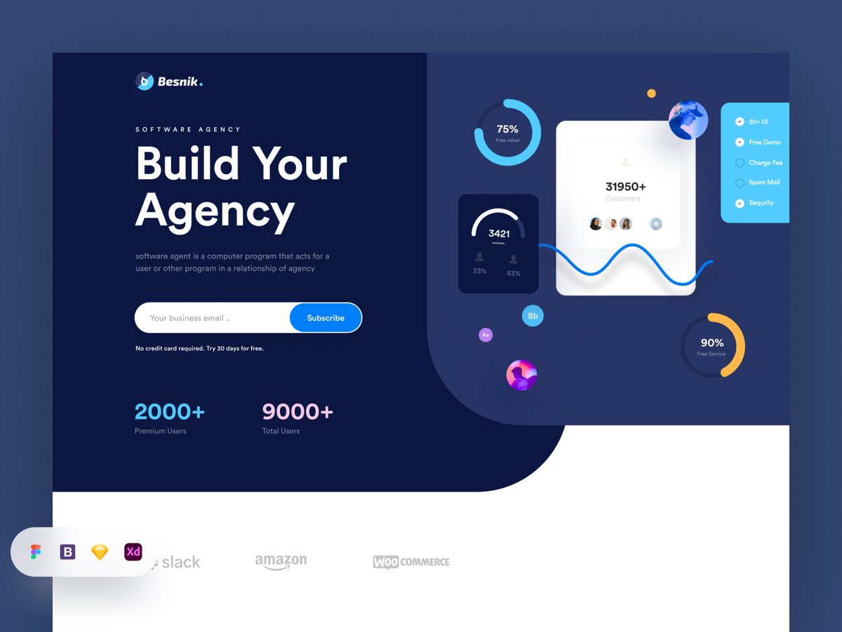 helloabutaher's tweet photo. Hello Everyone
Here we come with another design.
Hero Section designs❤️

Your feedback will be appreciated❤️.

Find it on here 👇
https://t.co/uJvElKjgcG

#uiux #ui #uxdesgin #uidesign #weblandingpage #sectiondesign #herosection #pagedesign #uihut https://t.co/Wixwdyn2R2