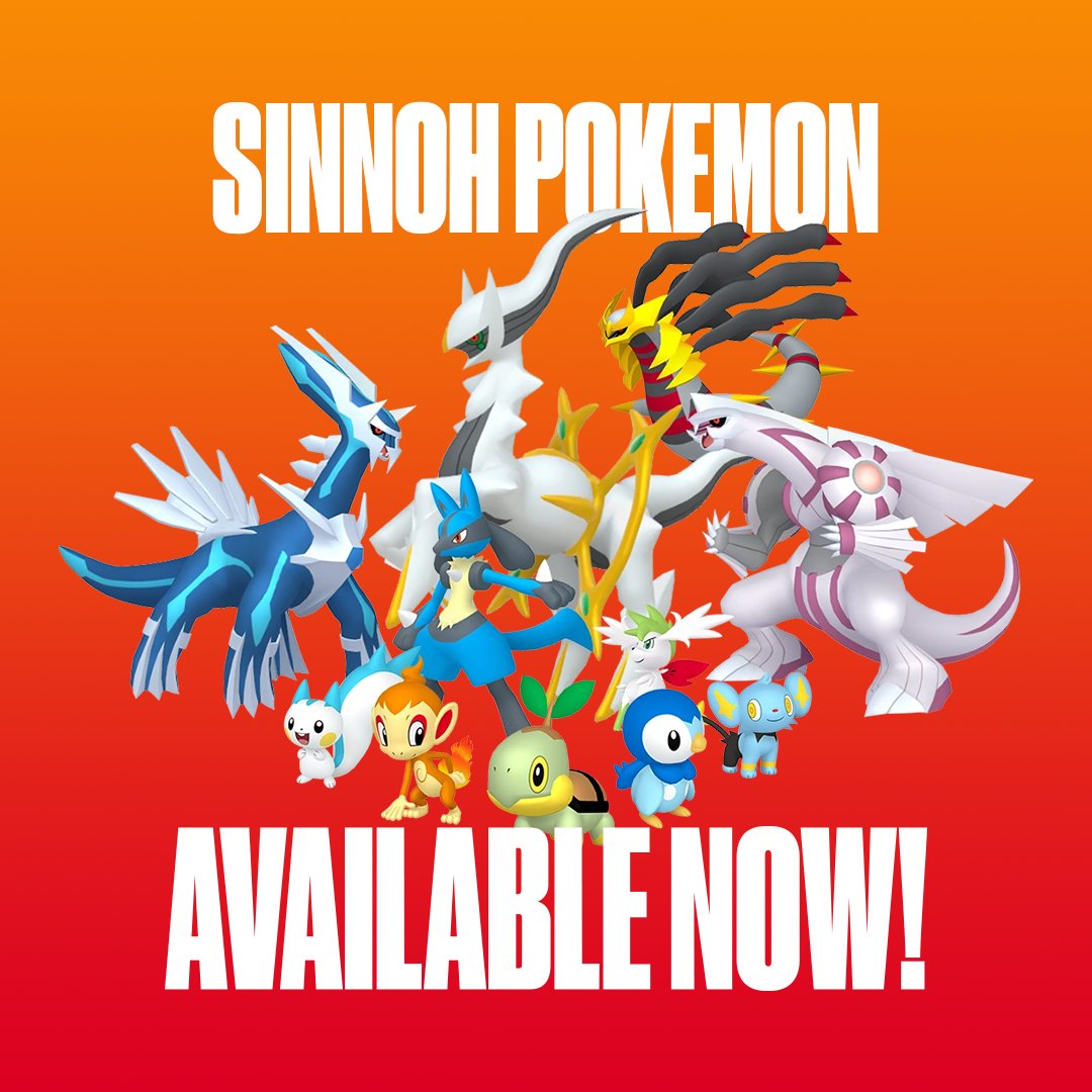 🌟 SINNOH POKÉMON AVAILABLE 🌟
👉SHOP NOW AT: pokegoaccount.com

#Pokemon #PokemonGo