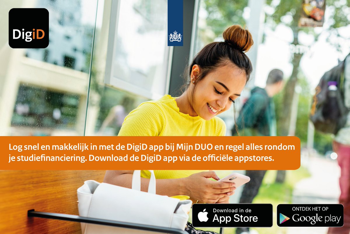 #INLOGGEN Je zaken bij #DUO snel bekijken en wijzigen? Zet de #DigiD app op je telefoon en log altijd en overal makkelijk in op Mijn DUO.
Download de DigiD app via: digid.nl/inlogmethodes/…