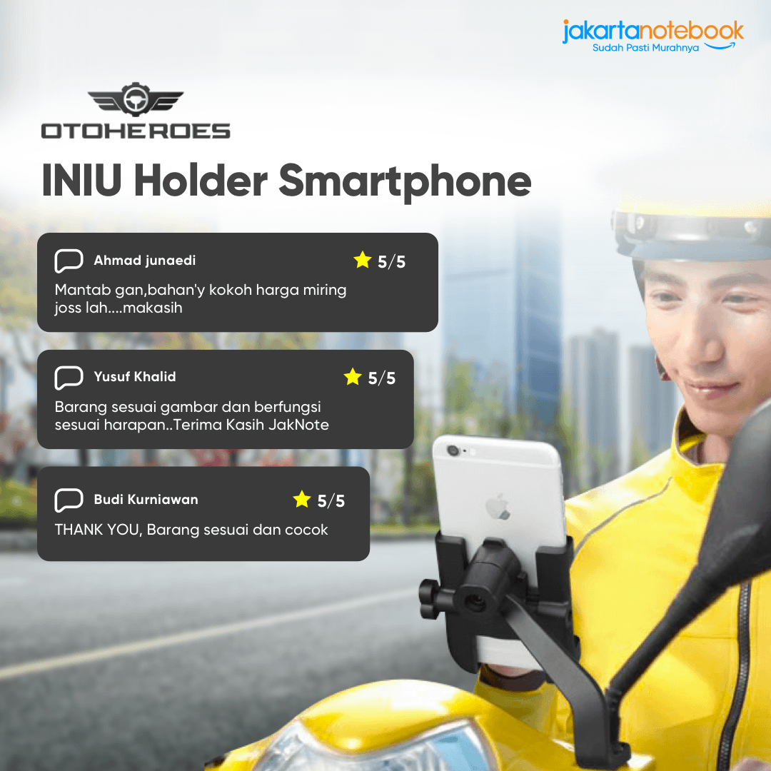 jakartanotebook's tweet photo. Jaknoters, sudah punya OTOHEROES INIU Holder Smartphone ini belum? Holder ini bakal berguna banget buat kamu melihat GPS melalui smartphone saat sedang berkendara pakai motor, loh!
_
Temukan produknya di sini 👉 https://t.co/mKN7wH3iDv
_
#Jakartanotebook #SudahPastiMurahnya https://t.co/S4pb7rX48k