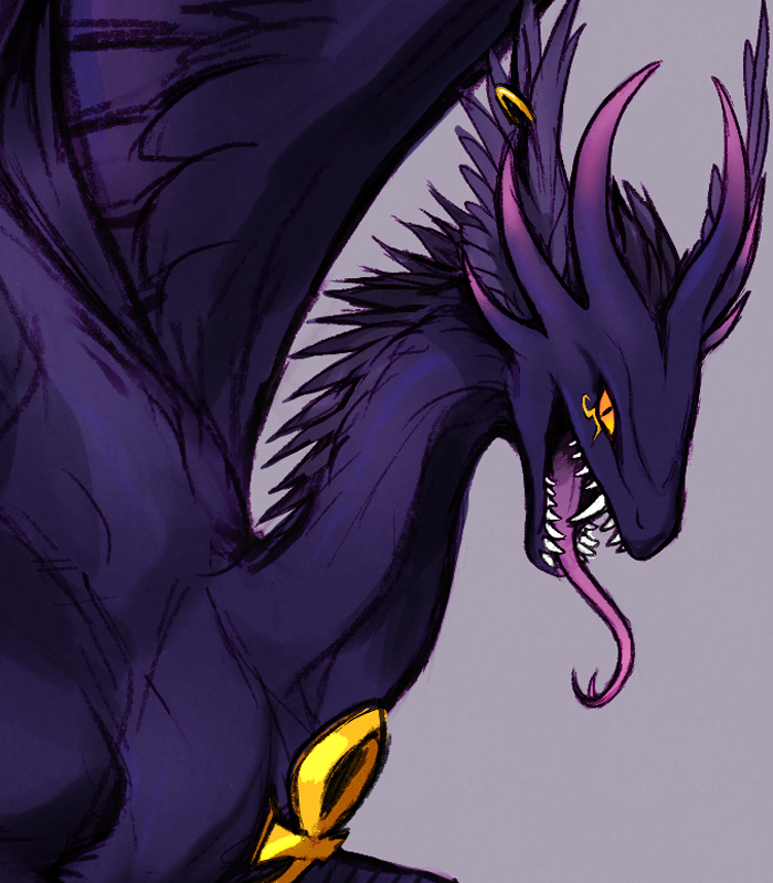 Trickywii's tweet photo. Nephasis (AKA Tricky) Full Harpy Dragon Form (big and smol) #TrickPix

Concept art by: @DenaJarawr 💜 https://t.co/ZXfkyIJ9gq