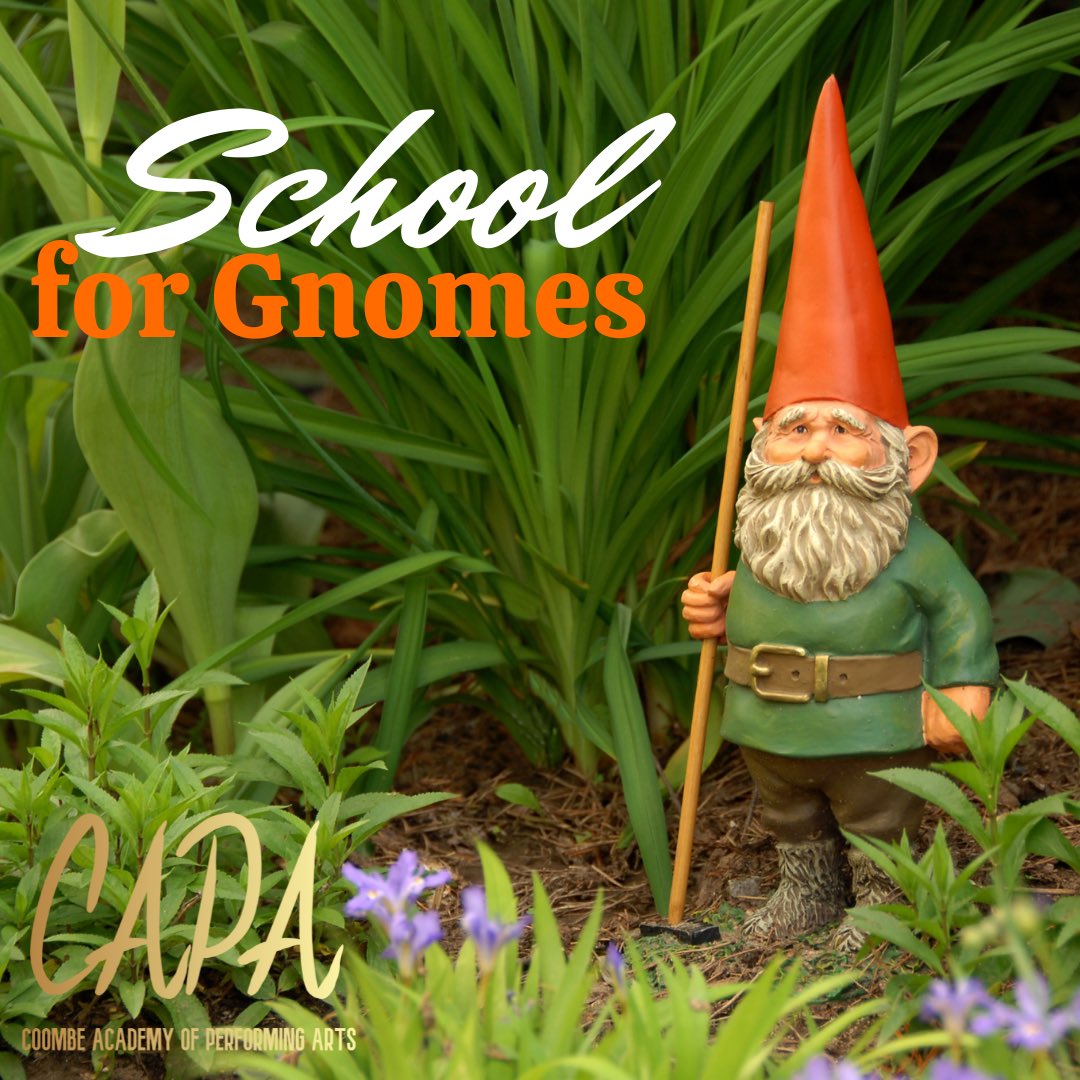 CapaCoombe's tweet photo. It’s Day 1 of our #CAPAShowInAWeek and we are very excited to share the titles of our two shows this year!! #SchoolForGnomes & #10WaysToSurviveTheEndOfTheWorld our #CAPAJuniors & #CAPASeniors are exploring the world of comedy 🎭 https://t.co/gD8synbIGV