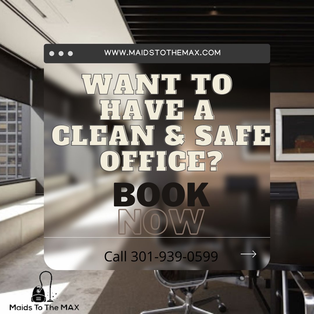 MaidsMax's tweet photo. Do you need Top Quality Office Cleaners? 
Message Us Now!

#housecleaning #clean #residentialcleaning #house #cleanhome #love #dmvlocalservices #housekeeping #cleaningservice #cleaning #cleaninghacks#cleaner #instaclean#cleaningmotivation #cleanhouse #cleaningproducts https://t.co/a8tPnJRLCf