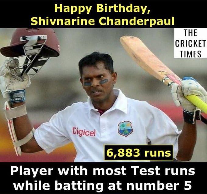Happy Birthday, Shivnarine Chanderpaul 