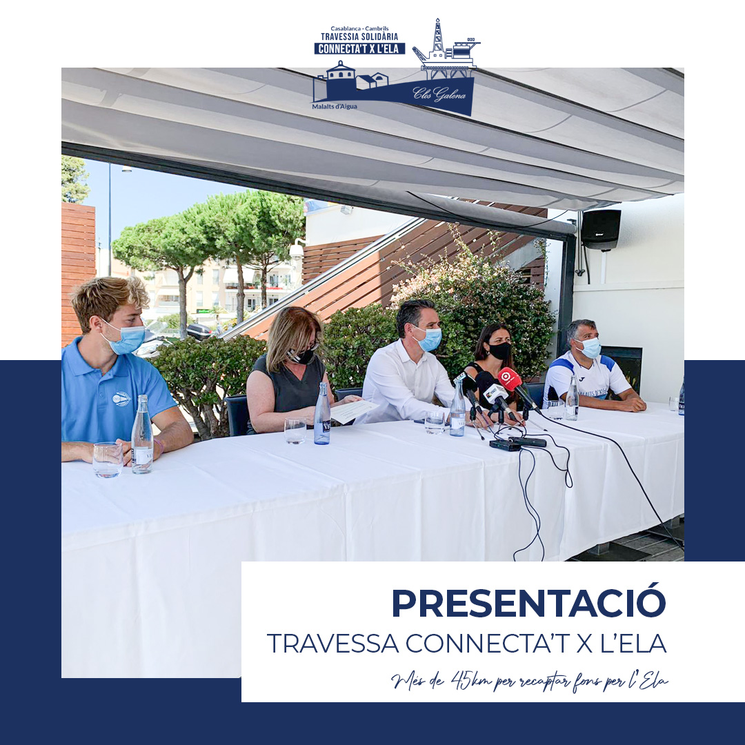 connectatxlela's tweet photo. Avui hem realitzat la presentació prèvia a la Travessa que com ja sabeu 😌, realitzarem aquest pròxim 22 d'agost. 🔝 Més de 45km per recaptar fons per la lluita contra l'Ela. 💪 Aprofiteu per sumar-vos al repte adquirint l'ampolla solidària #SecretsDeMar. 🍷⁣ 
⁣#connectatxlela https://t.co/CVxxPOl0Kk