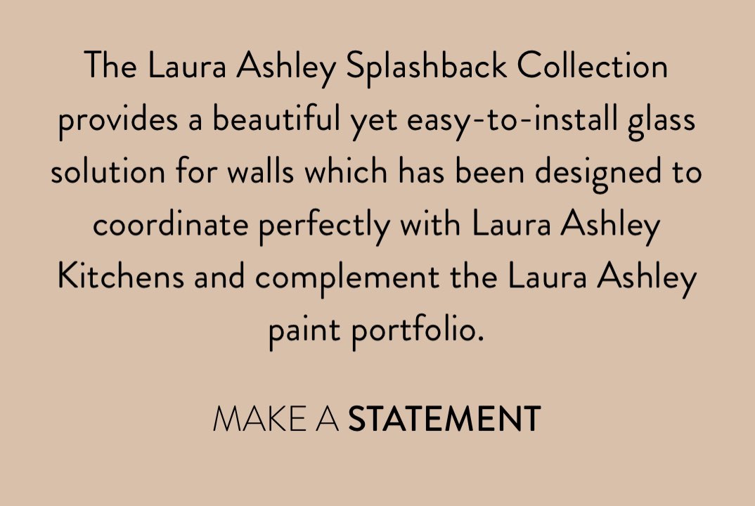 splashback_uk's tweet photo. Timeless and elegant, our Laura Ashley Splashbacks provide the perfect on trend addition to any kitchen. Now available in 10cm x 10cm samples, so you can try before you buy - https://t.co/SbeHC0jjLB https://t.co/DhvmRzVLfx