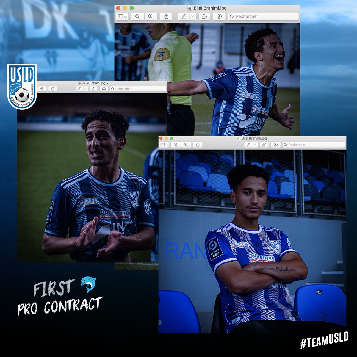 [📝] Arrivé à Dunkerque en juillet dernier, 𝘽𝙞𝙡𝙖𝙡 𝘽𝙧𝙖𝙝𝙞𝙢𝙞 signe son premier contrat professionnel avec nos « Bleu et blanc » ✍️. #TeamUSLD 🔵⚪👊

Retrouvez le communiqué ▶ bit.ly/3xLvcH3