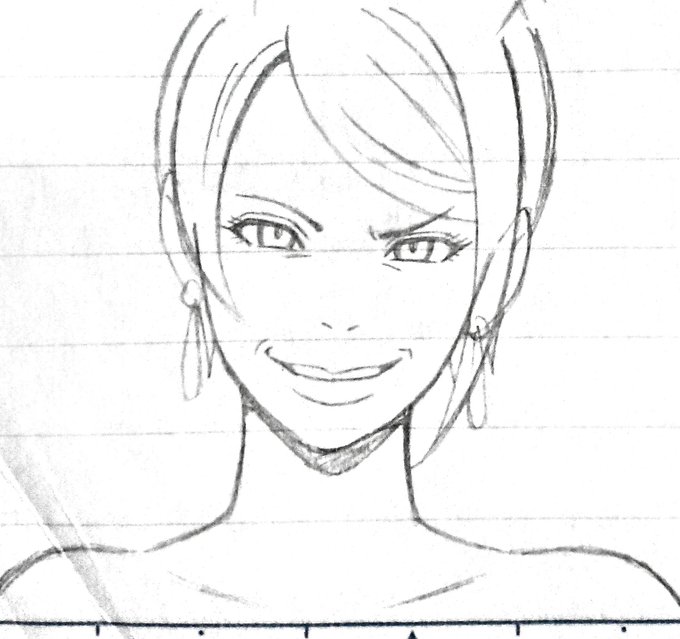 意地悪そうなおばさんが描けた 