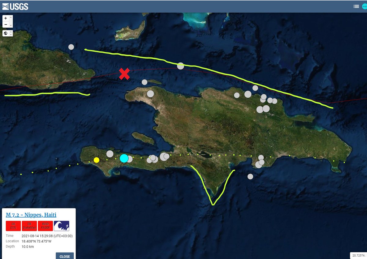 NewGeology's tweet photo. The reason behind the devastating #earthquakes of #Haiti is obvious and related to the #Plate_boundary 
#Haitiearthquake2021 #Geology #GeologyPage https://t.co/WXIvFzUsvj