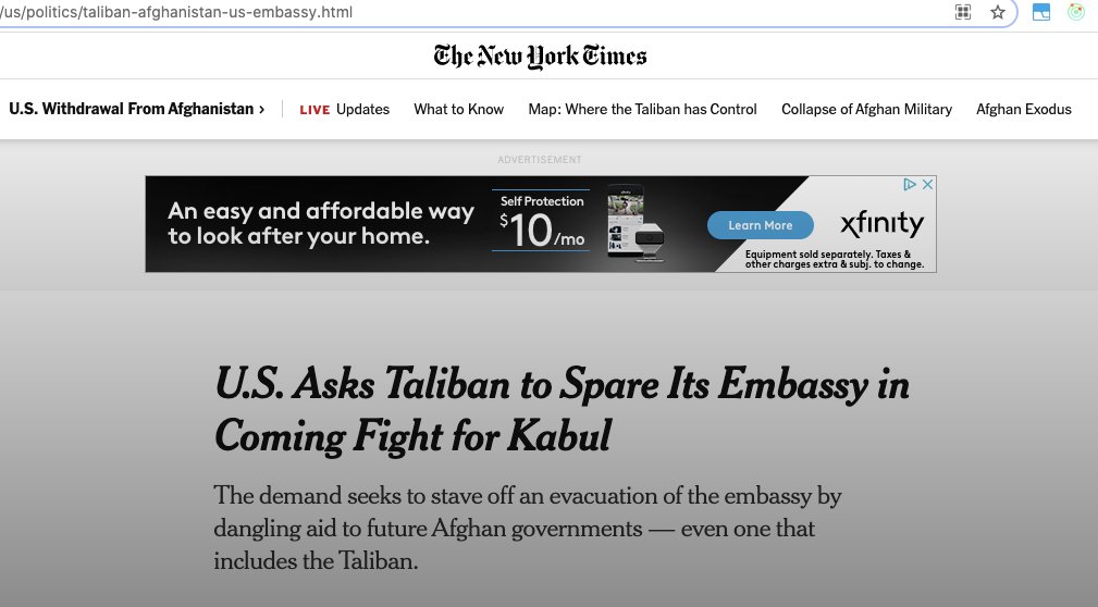 cguirguis's tweet photo. @JackPosobiec @kylenabecker I still cannot believe this NYT headline. What a massive blow to US credibility and leadership. And it's only been 7 months. 🤦♂️
#makeamericabegagain https://t.co/L79Ex6Rc6t