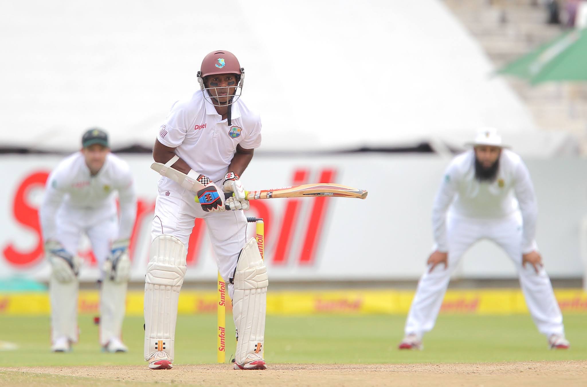 We all tried this batting posture in gully cricket.
Happy Birthday Shivnarine Chanderpaul 
