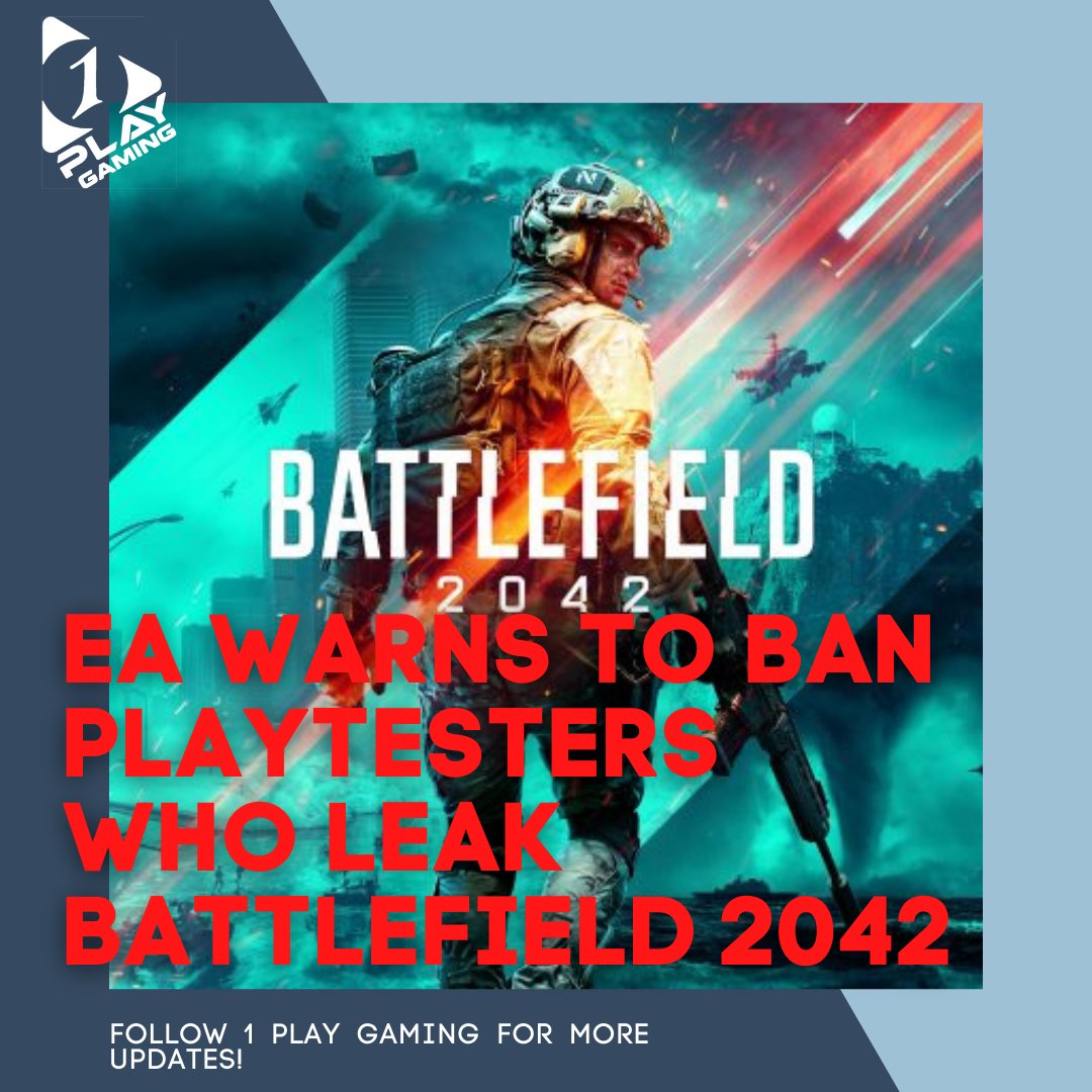1PlayGaming_'s tweet photo. As more #gameplay leaks come from the upcoming @Battlefield game, #Battlefield2042, @EA has taken some serious steps to curb the leaks by warning playtesters that they will be banned from the final product if they break the NDA. 

Good or bad move by #EA? https://t.co/mCzDsf1uVo