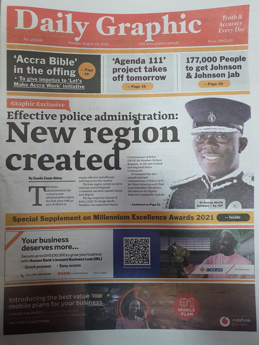 Adom1063fm's tweet image. #DwasoNsem on Ghana's🇬🇭no.1 radio📻 station #Adom1063FM.

Newspaper Headlines, Monday, 16th August, 2021.