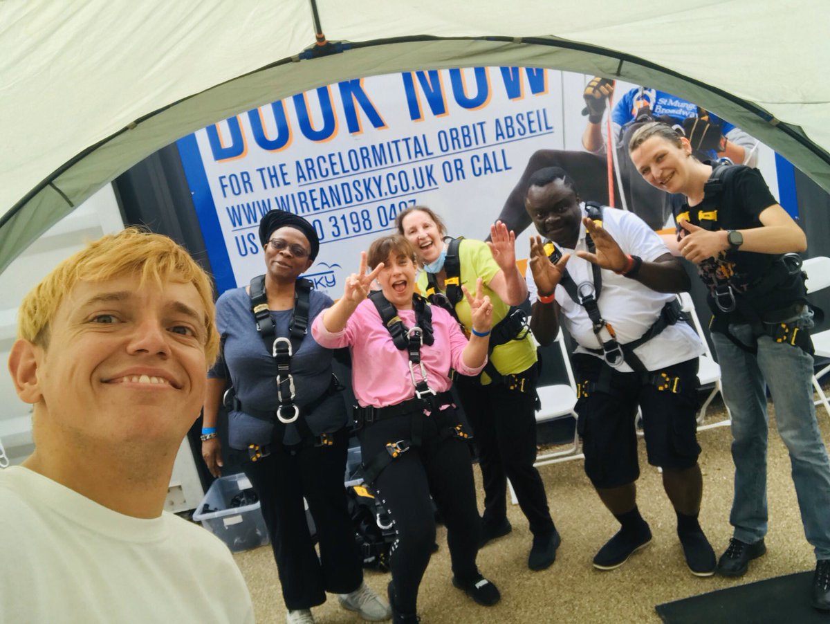 Team Sally Sherman have completed the Charity Abseil down the Accelor Mittal Orbital and have raised over £1600 for the Cavell Nurses Trust ! So proud of the team,thanks to everyone who sponsored us ! @LorraineSunduza <a href="/NHS_ELFT/">East London NHS Foundation Trust (ELFT)</a> <a href="/elft_ppl/">ELFT-Participation</a>  <a href="/gavinmarc/">Gavin Shields RN, RM, ACP</a> <a href="/RuthBrad4/">Ruth Bradley</a> <a href="/Helenwgreen/">Helen</a>