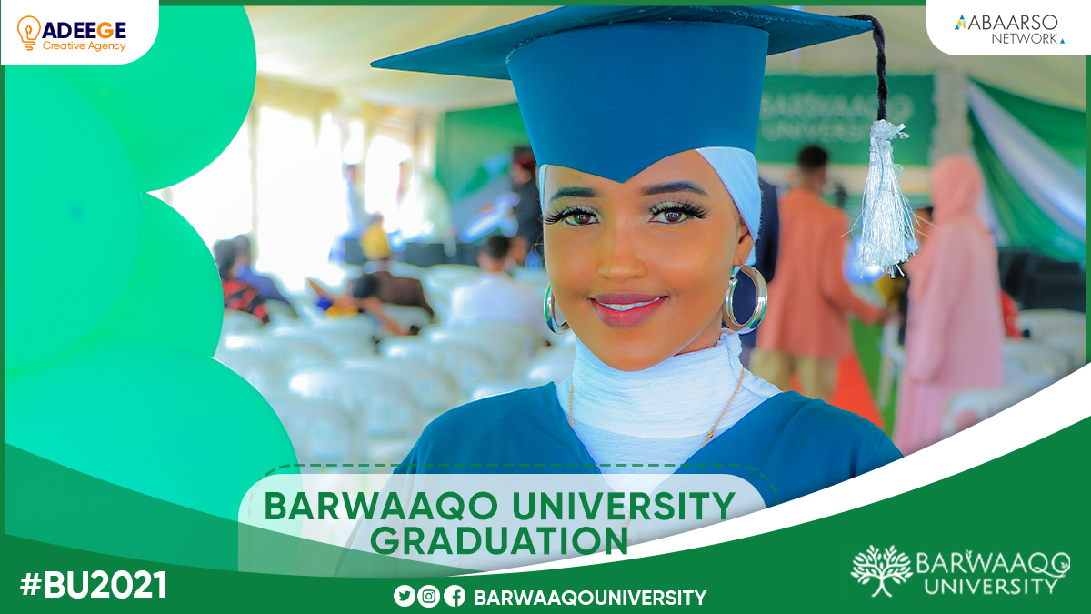 AdeegeAgency's tweet photo. Graduation Cermony of Barwaaqo University
@barwaaqo_uni
#BU2021 #Classof2021 #adeegecreative https://t.co/WsWFRToGeX
