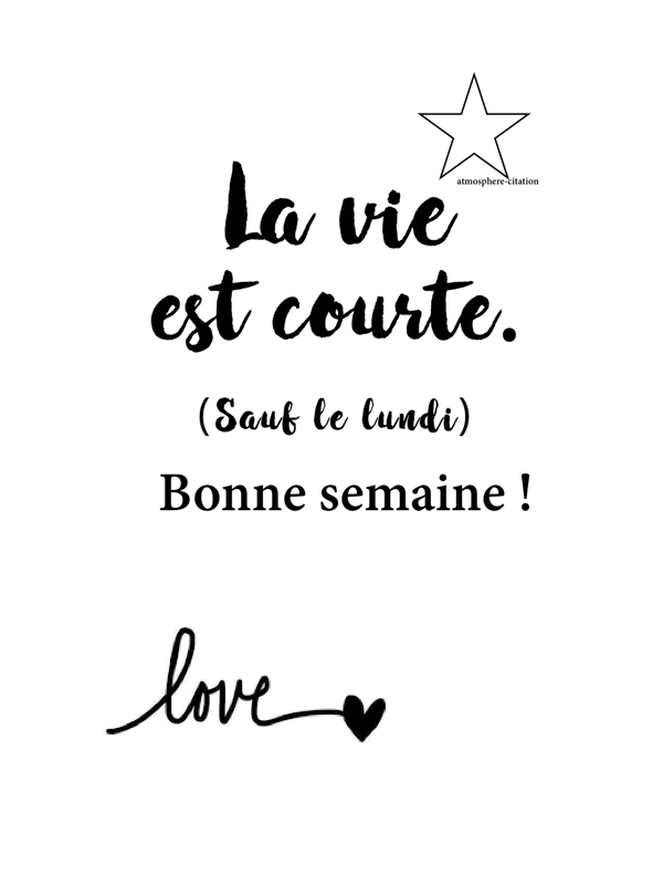 Et go pour une nouvelle semaine ...