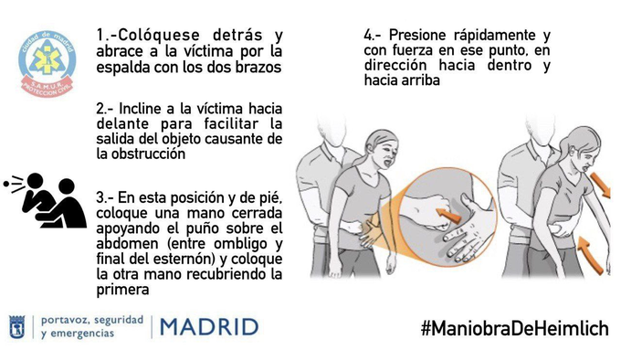 policia's tweet photo. La maniobra de #Heimlich puede salvar una vida💙

Este #verano 🌞 no olvides aprender estos útiles #pasos⤵ https://t.co/Gn3KDDWbdX