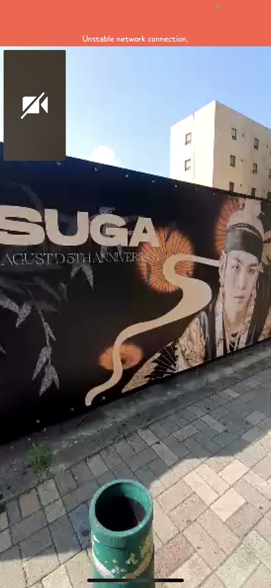 Rrbeen's tweet photo. Not my boyfriend casually showing me this wall of Agust D 5th year anniversary wall infront of hybe. He didn't even know his workplace building is next to HYBE building 🥲 https://t.co/vaRO2IniTO