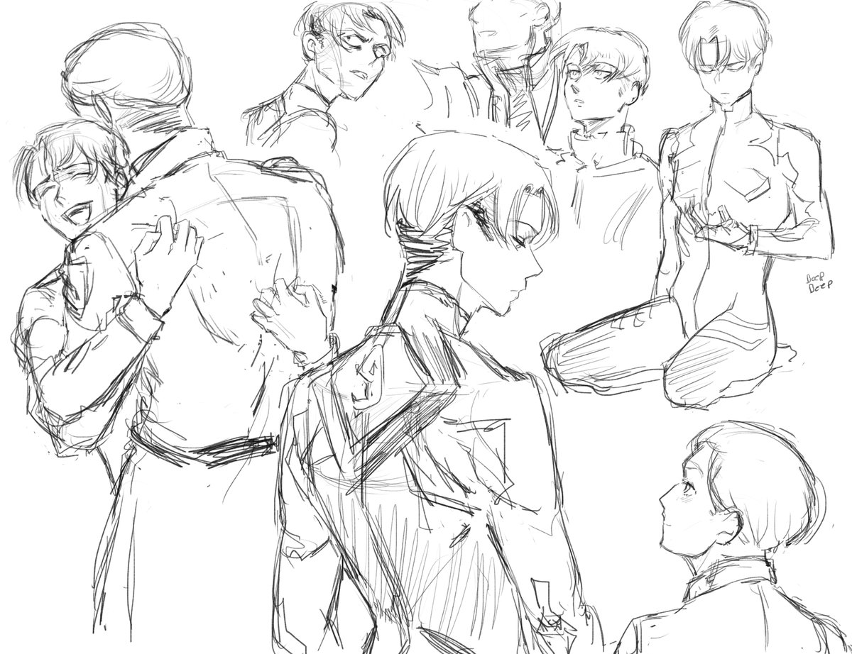 random eruri eva sketches 