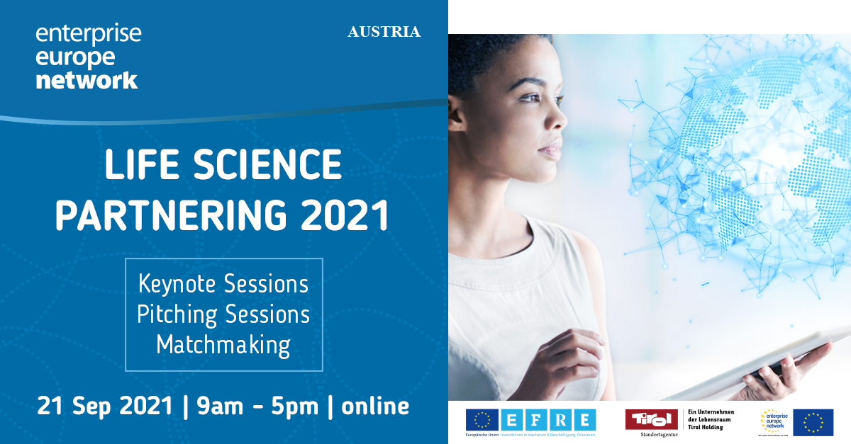EEN_Austria's tweet photo. 📢❗️Life Science Partnering 2021🧬✨

The international event is the ideal #network platform to find #ProjectPartners focusing on #LifeScienceEngineering and #HealthTechnology🤝

Interesting #keynotes and #pitches await you - register now 💡➡️https://t.co/WtHbFQAHUu

#EENcanhelp https://t.co/0CfF7R4brg
