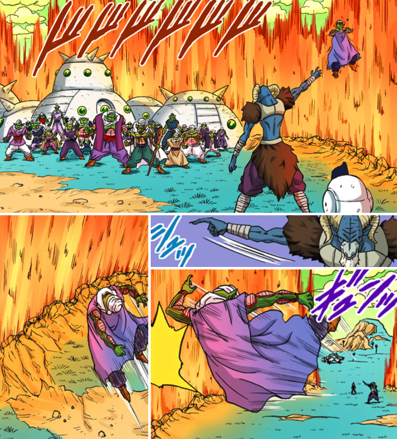 Dragon Ball Manga Panels Moro Tortures Namekians For The Location Of The Dragon Balls On Planet Namek Officially Colored Dragon Ball Super Manga モロはナメック星人のドラゴンボールの位置をナメック星人に拷問します 公式カラー