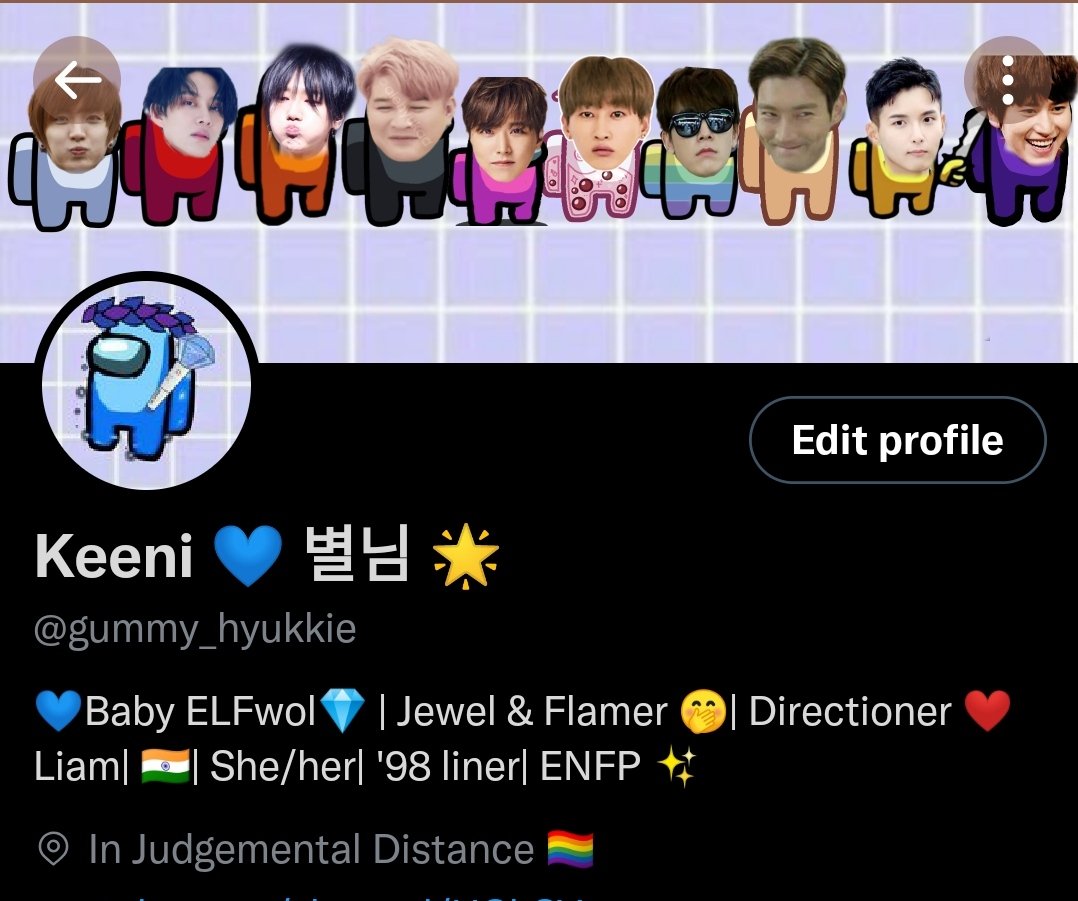 gummy_hyukkie's tweet image. Changed my whole Twitter layout 🤣🤣
Okay this looks silly as hell 🙈🙈
I'll change it back soon ... Maybe 🤭🤭
#SUPERJUNIOR #AmongUs #NewTwitterLayout #NewHeader