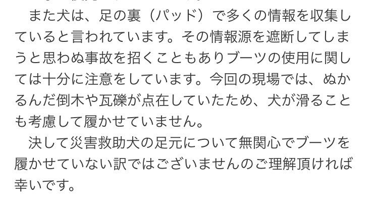 nnnvm0225's tweet photo. 救助犬たち、靴履かないのかなって気になってた。日本レスキュー協会さんの記事で納得🐶🐾
https://t.co/XsfCIMSKc2 https://t.co/VWXIdHKdJg