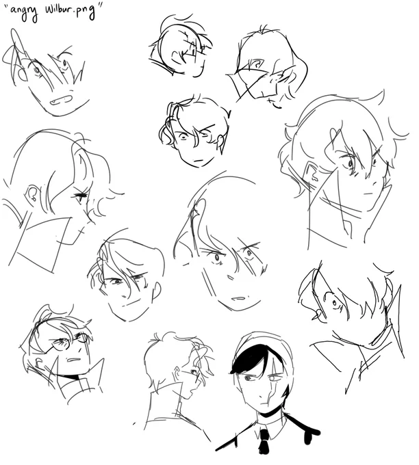 concept art (1/3) - I didn't even get to draw schlatt facing forward 