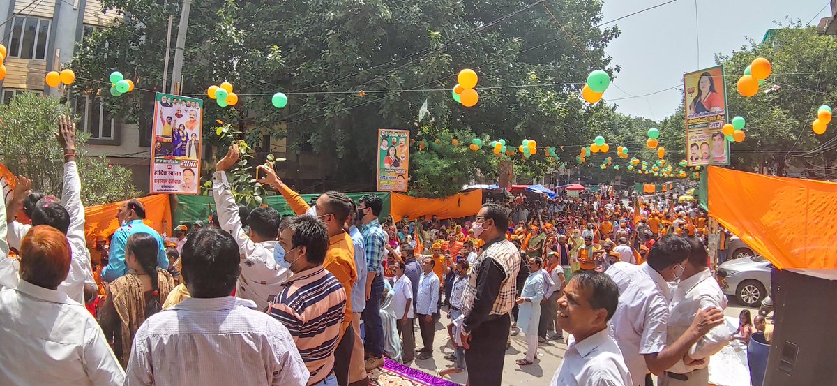 M_Lekhi's tweet photo. Glimpses from #JanAshirwadYatra https://t.co/PddxBoabeX
