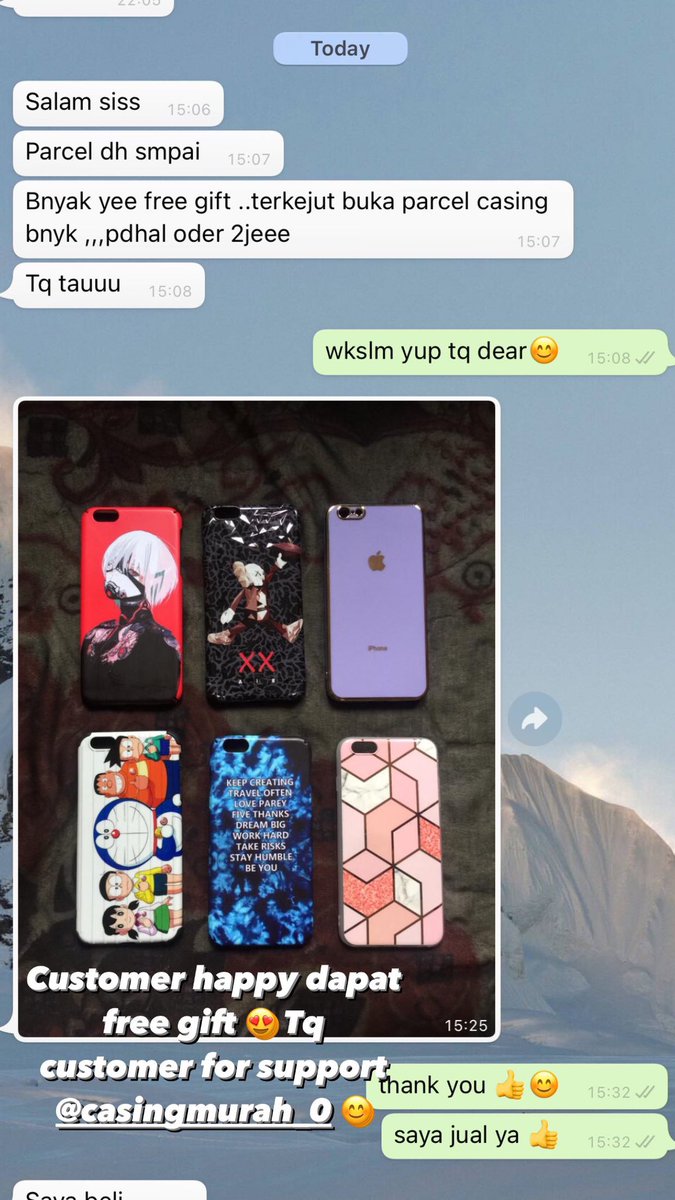 urnewcasing's tweet photo. Customer happy bila dapat free gift dari kami 😍 Thank you customer for this awesome feedback 👍 For those yang nak order boleh dm ya 👍
.
#casingmurah #casingphone #feedbackcasing #casingphonemurah #casingmurahmalaysia #COVID19 #tiktokmalaysia #casetifymalaysia https://t.co/Bgo66iUrF3