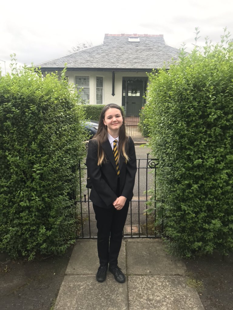 jennyfaebelfast's tweet photo. @MossparkPS first day of high school for this Marvel - exciting times! https://t.co/g7Xry484iq