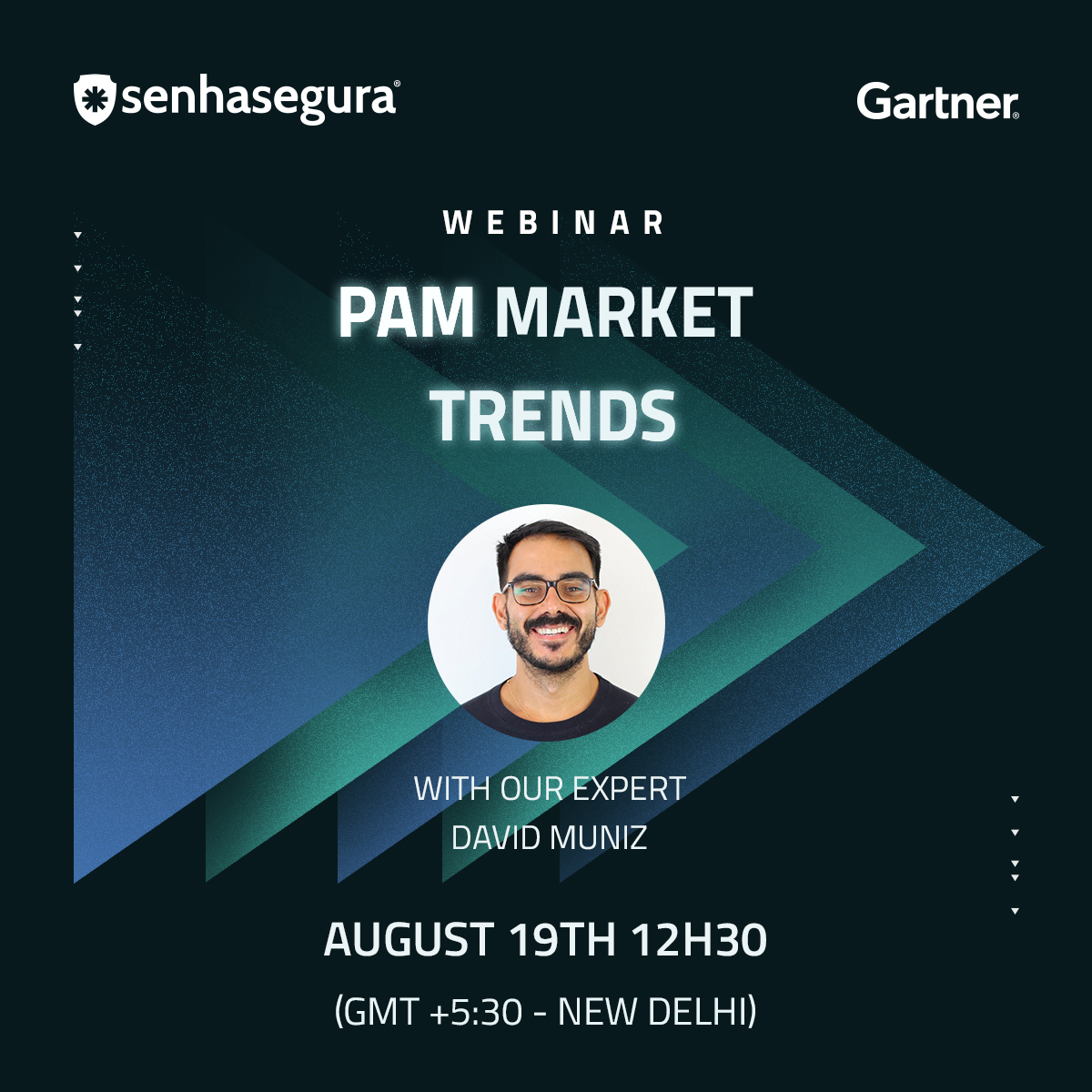 HalodataGroup's tweet image. We&apos;re thrilled to announce that August 19th, #senhasegura will hold an webinar on &quot;PAM Market Trends According to Gartner,&quot;  David Muniz will analyse the category&apos;s main trends and walk you through how to best apply PAM to your business. Register: tinyurl.com/4jvtfwxz