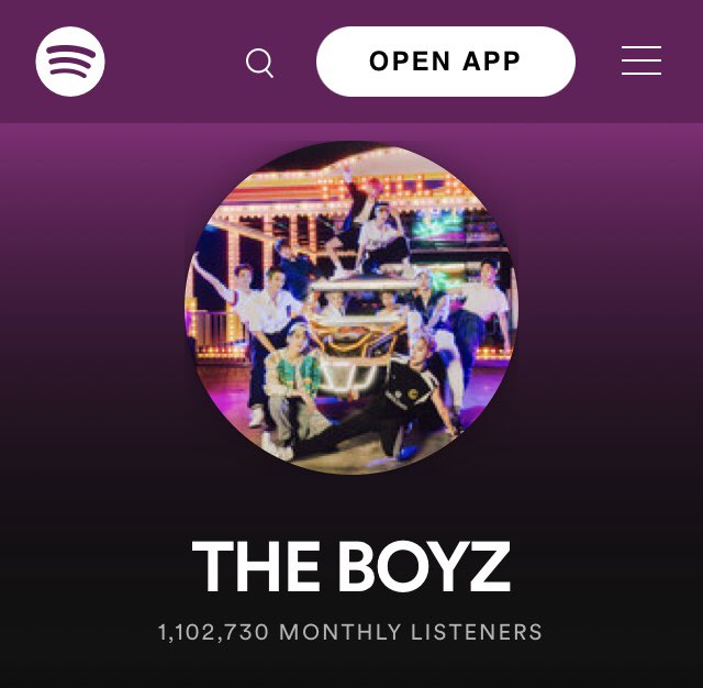 theboyz_charts's tweet photo. .@WE_THE_BOYZ has now surpassed 1.1 million monthly listeners on Spotify and reached a new peak of 1,102,730 (+23,884) listeners. https://t.co/dHKrTGPrTk