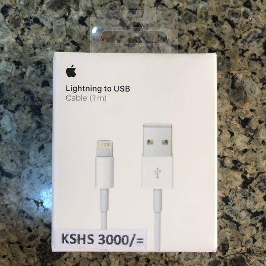 AppoComputers's tweet image. Original Apple Lightning cable at Kshs 3,000/= Call 0784055420 for orders or visit our shop at Gigiri Box Park shop 9.
#DryFry 
#amerix 
#gatutura 
#alfredmutua
#bottomupeconomicske 
#Naivasha
#Kioni
#canaan
#TribeCapitalFm 
#mudavadi
#Jambokenya 
#wanjiku