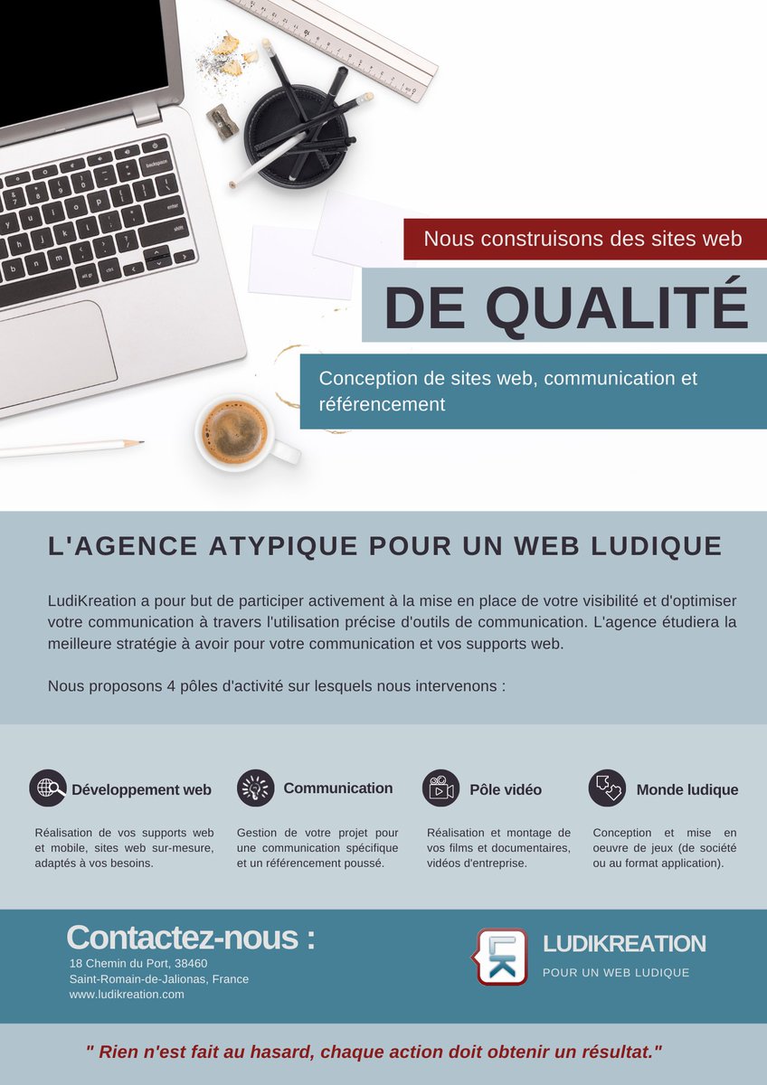 #nouvelleplaquette #agenceweb #website #communication #référencement #socialmedia #MarketingDigital  <a href="/LudiKreation/">Ludik Te@m</a>