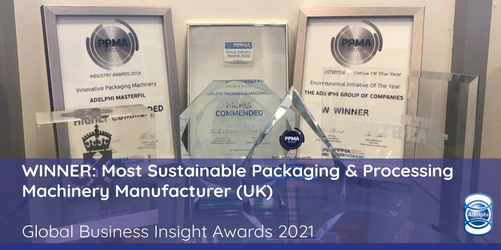 Adelphi_Group's tweet image. #mondaymotivation 🏆
Adelphi have been named Most Sustainable Packaging & Processing Machinery Manufacturer (UK) at the Global Business Insight Awards 2021! 🥇
#ukmanufacturing #grateful