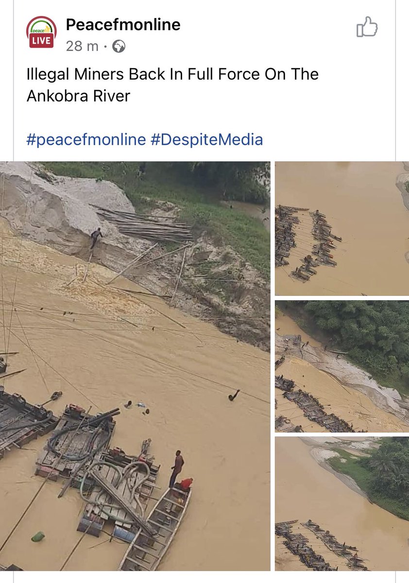 ricword4u's tweet photo. But why? Has the #Galamsey fight failed so soon? 🤷🏽‍♂️ https://t.co/qnt5rXkpDa