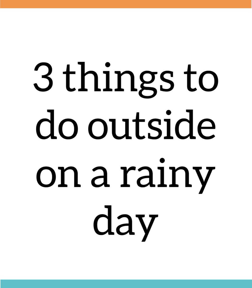 BeMoreSquirrel's tweet photo. Outdoor play for rainy days - we've put together some craft and play ideas for anyone who loves splashing in puddles!
https://t.co/A2qGU8Wqa5 https://t.co/aBlemI1aMR
