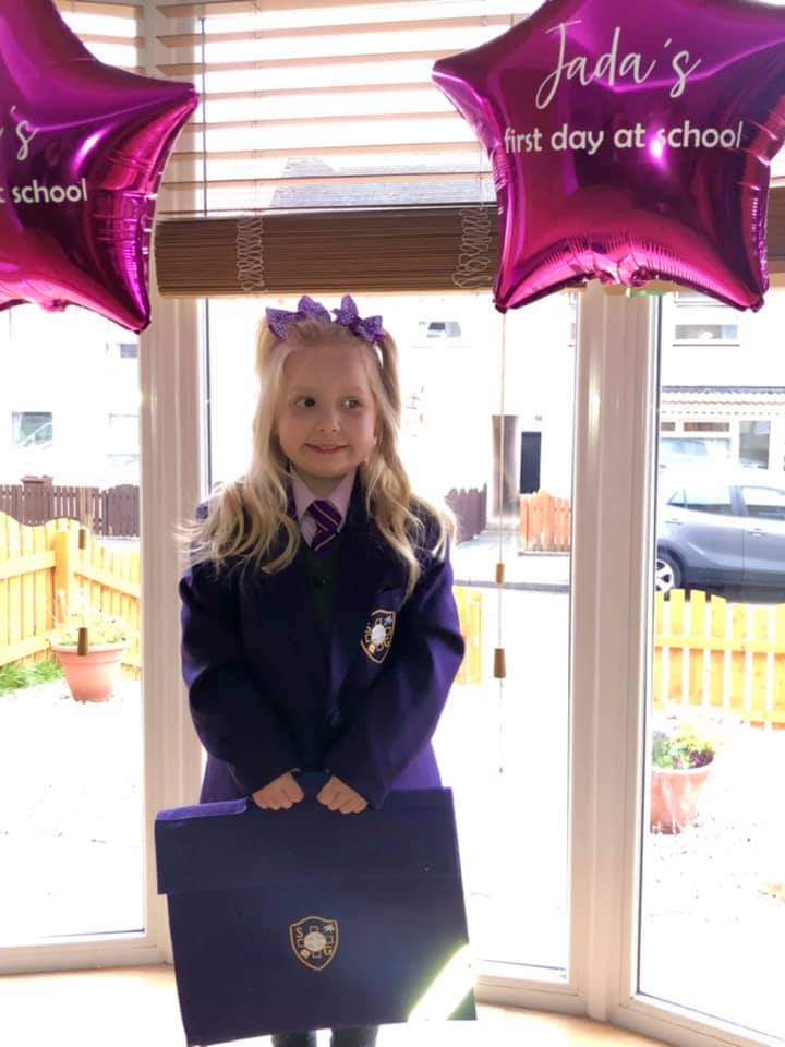 bryonydillon's tweet photo. Congratulations to the best wee pal anyone could ever ask for on starting school today.🎈🥳❤ struggling to accept you're no longer the tiny baby I was scared to hold...but I can't wait to hear about all your big adventures to come! Show them how amazing you are wee yin. 😍✌🍩 https://t.co/6pNMPnFlAJ
