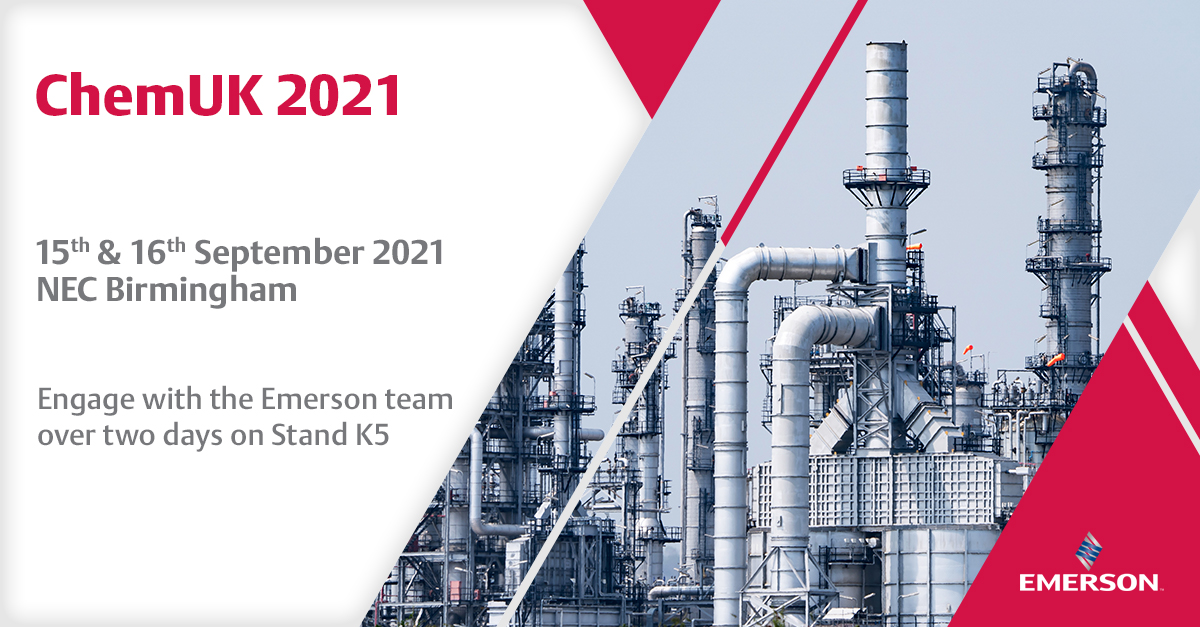 EMR_Automation's tweet image. Emerson’s Digital Transformation and Energy Performance team will be present at ChemUK next month emr.as/RgMh50FNbSJ #chemUK #emersonautomationsolutions
