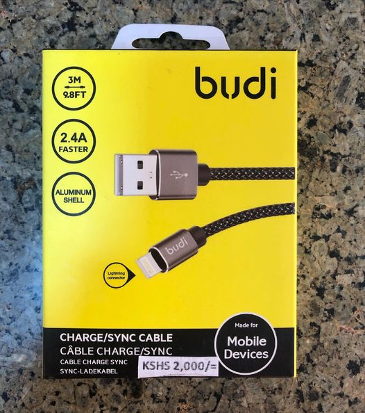 AppoComputers's tweet image. 3M Budi lightning cable at Kshs 3,000/= Call 0784055420 for orders or visit our shop at Gigiri Box Park shop 9.
#DryFry 
#amerix 
#gatutura 
#alfredmutua
#bottomupeconomicske 
#Naivasha
#Kioni
#canaan
#TribeCapitalFm 
#mudavadi
#Jambokenya 
#wanjiku