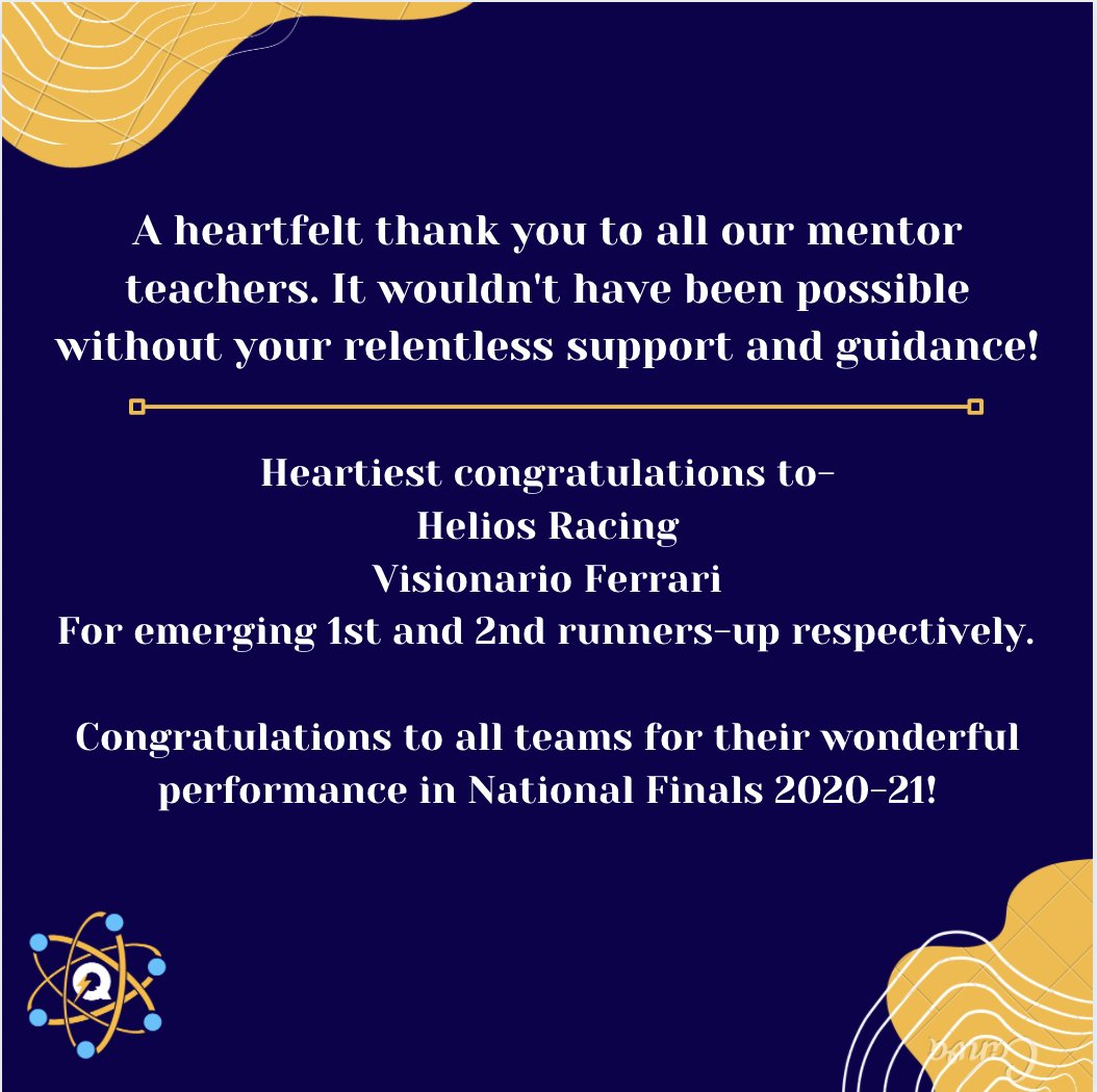 TeamQuantum18's tweet photo. We are delighted to be the National Winners and represent Team India at F1 in Schools Internationals 2020-21!  #f1inschoolsindia #timeofsports #STEM #stemclubindia #teamquantumindia #f1inschoolshq #f1inschools #F1inSchoolsIndia #TimeOfSports #WeRaceAsOne #StemClubIndia https://t.co/C7nTWcMcFt