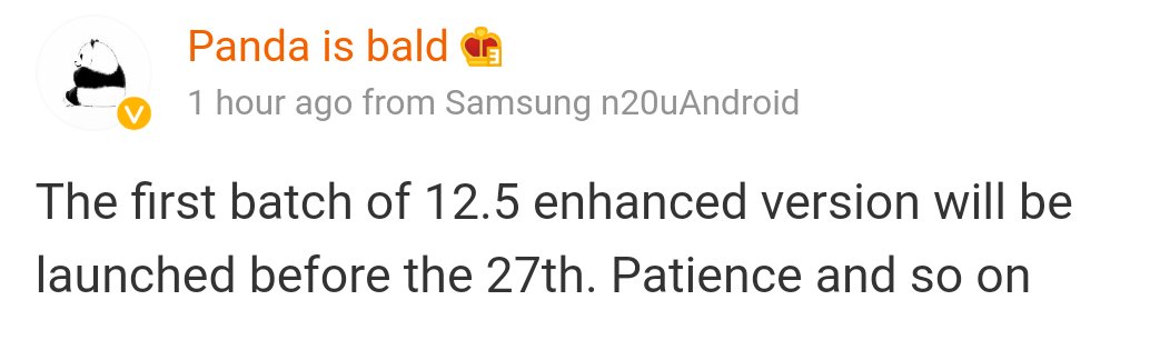 MobNfo's tweet photo. Xiaomi MIUI 12.5 Enhanced version first batch to be rolled out before 27th August (for China)
No info about Global launch
#Xiaomi #Mi #MIUI12dot5 #MIUI13 #China #MIMIX4 #Mimix #MIUI12dot5Enhancedversion https://t.co/bmRY3Z1lXf